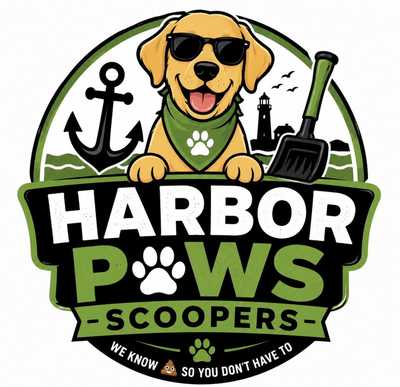 Harbor Paws Scoopers dog poop removal logo